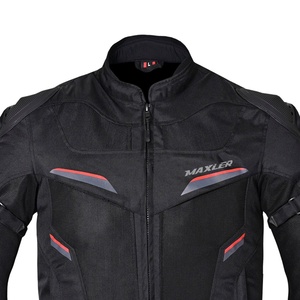 Veste de moto d'été approuvée CE col montant pour hommes Logo avant Protection de course respirante Tissu en velours côtelé de haute qualité - Product Image 3