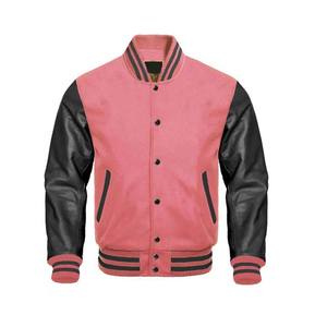 Letterman lana cuerpo cuero manga Collage ropa de invierno transpirable vintage Varsity Chaqueta Hombre - Product Image 3