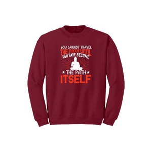 Sweat-shirt en coton mélangé Bouddha Thèmes Imprimer 12 options de couleur Style décontracté 260-280 GSM Placement de conception personnalisable pour l'hiver - Product Image 5
