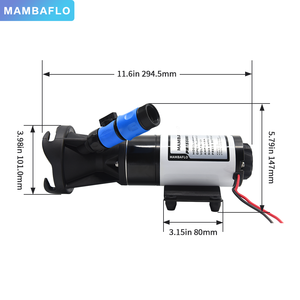 ปั๊มบดสิ่งปฏิกูลแบบดูดเอง 24V 12GPM สำหรับเรือยอชท์และเรือเดินทะเล - Product Image 2
