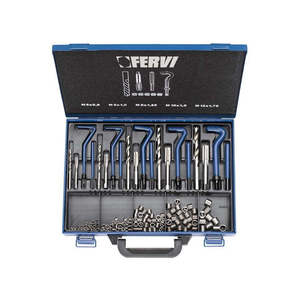 Kit de réparation de filetages en acier inoxydable M5-M12, incluant des inserts filetés - Product Image 1