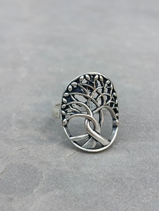 Direct Factory Price Handmade Classic Men's Ring New Style <b>Tree</b> Life Jewelry Bezel Setting Inlay Fashion Accessory for Parties - Product Image 6