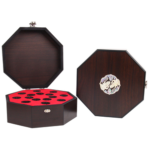 Luxurious Octagonal Mother-of-Pearl Inlay <b>Wood</b> Craft Handmade 10-Hole 30-Hole Breastplate Medicine Gift <b>Box</b> & Elegant Wall Sign - Product Image 1