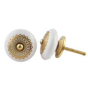Boutons de porte en céramique fabriqués en vente chaude avec des impressions personnalisées idéal pour la maison et le bureau adapté à la revente par la décoration de la maison à faible coût - Product Image 2