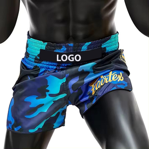 Vente chaude 100% Polyester Muay Thai Court Unisexe Sublimation Impression MMA Kick Boxing Compression Court Logo Personnalisé Vêtements De Sport - Product Image 5