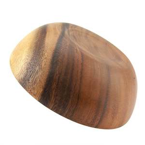 Ensemble de bol de service en bois naturel fabriqué à la main personnalisé de haute qualité hautement poli sculpté pour la maison hôtel restaurant pour l'inde - Product Image 4