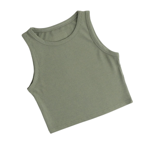 Débardeurs de luxe pour femmes tissu extensible en coton fabricant de hauts sans manches à la mode de qualité supérieure - Product Image 3