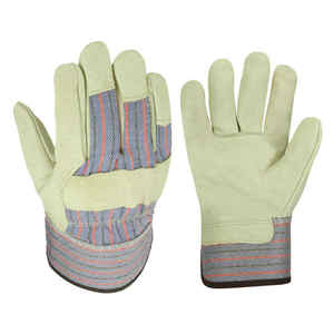 Guantes de trabajo de contracción transpirables resistentes al calor Guantes de seguridad de cuero dividido de alta calidad duraderos Guantes DE TRABAJO protectores de mano - Product Image 1