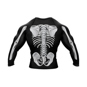 Chemises de compression à manches longues pour hommes, pour entraînement sportif, utilisation aquatique, séchage rapide, Spandex/Nylon MMA 2025-2026 - Product Image 2