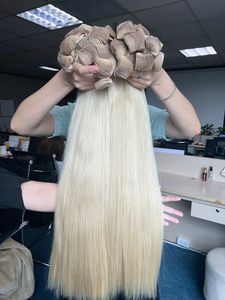 Bant saç doğal saç Extens Extensiones Cabello Ombre ham bakire Remy 100 Remy insan saçı postiş - Product Image 3