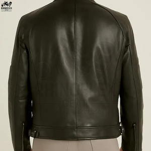 Vestes en cuir pour hommes sur mesure avec logo personnalisé, design personnalisé, vestes d'hiver pour hommes, vestes en cuir à vendre - Product Image 4