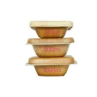 Areca Personnalisé 500ml Biodégradable Feuille de Palmier Carré Bol Jetable pour Soupe & Curry Eco Catering Party & Home Use - Product Image 3