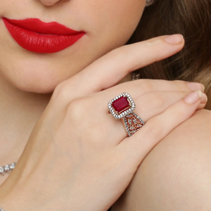 Impresionante Anillo de Compromiso de Moissanita, Estilo Solitario Catedral, Anillo de Boda para Mujer, Brillante Regalo de Aniversario, Joyería Fina - Product Image 2