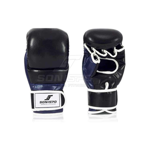 Venta superior 2025 Guantes de boxeo MMA con cordones de cuero de alta calidad para entrenamiento de adultos con absorción de humedad - Product Image 4