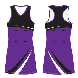 Profesional impreso niñas Netball Jersey sublimación completa 100% poliéster uniforme de alta calidad para deportes OEM al por mayor - Product Image 6