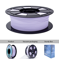 Chine Fabricant 1kg 1.75mm Matte Pla Filament 3d Imprimante Tiges En Plastique pour Imprimante 3d Pastel Lavande Filament