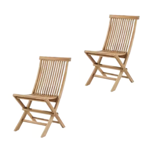 Chaises de jardin pliantes modernes en matériaux écologiques naturels, chaises d'extérieur et de banquet en bois massif À VENDRE - Product Image 4