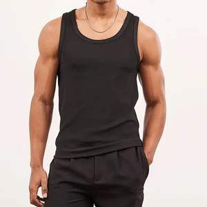 Camiseta sin mangas personalizada para hombre, camiseta de poliéster para correr y hacer ejercicio, chaleco de ejercicio de fondo Delgado - Product Image 2