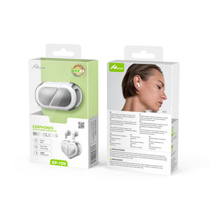 HOME Digitalome EP-109 Wireless In-Ear for Bluetooth Earbuds with <b>Microphone</b> White Black Travel for Mobile Phone Users - Product Image 3