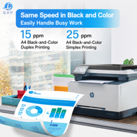 Printer Laser Warna Multifungsi HP 3301fdn Rekondisi Berkualitas Tinggi Dengan Fungsi Fax untuk Kantor Usaha Kecil dan Menengah