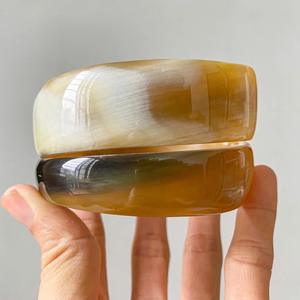 Brazaletes de Cuerno de Búfalo Natural, Joyería Artesanal de Cuerno de Búfalo - Product Image 1