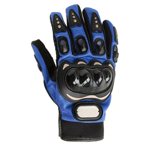 Gants de moto en cuir respirant réglables pour le sport en plein air, gants de moto sans doigts, gants de course à doigts complets - Product Image 4