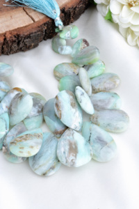 โอปอลเปรูทรงลูกแพร์เจียระไน 32 ชิ้น ธรรมชาติ สำหรับทำเครื่องประดับอัญมณี - Product Image 5