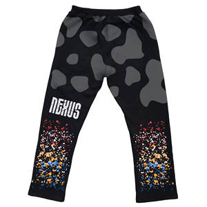 Pantalon de survêtement pour homme Streetwear en coton léger, avec impression DTG, effet délavé à l'acide, cordon de serrage - Product Image 2