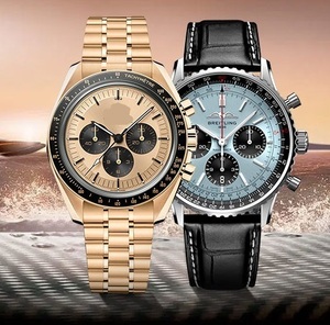 Luxury Style <b>Men</b>’s Chronograph Wristwatch with Multifunction Dial and Metal Strap - Product Image 1