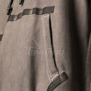 Sudaderas con capucha de lavado ácido de la mejor calidad para hombres personalizables con su propio logotipo Diseño de fábrica Patrón sólido de bolsillo de invierno - Product Image 5