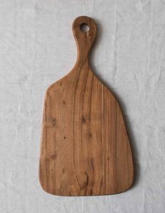 Ustensiles de cuisine Planche à découper en bois double face en bambou Bloc à découper en bois organique Bloc à découper multifonctionnel avec poignée - Product Image 5