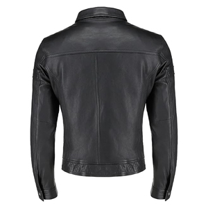 Meilleure qualité hiver mode veste en cuir col respirant polaire plaine teint usine prix de gros 2026 - Product Image 6