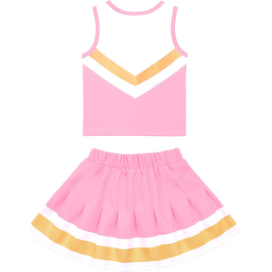 Trajes de baile de porristas negros personalizados al por mayor uniformes de manga larga de primera calidad para niñas conjuntos estampados - Product Image 2