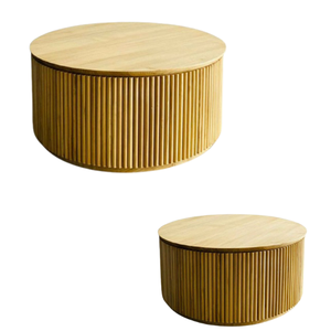 Table basse au design unique Table basse ronde de style moderne pour l'extérieur Fabricant indonésien - Product Image 4