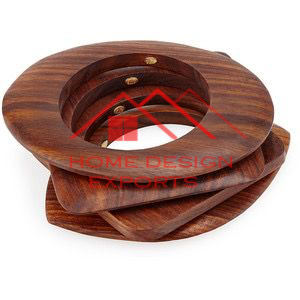 Porte-anneau pour la maison et la table de fête de mariage Vente d'usine décorative à un prix raisonnable Serviette rustique en bois de conception incurvée - Product Image 6