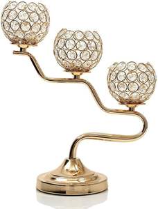 Soporte votivo de metal con detalles florales perfecto para decoración vintage en restaurantes salas de estar o decoración de eventos - Product Image 3