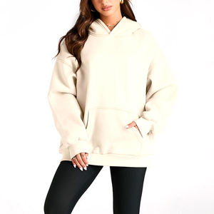 Recién llegado, las más vendidas, sudaderas con capucha para mujer, ropa informal de manga larga, sudadera con capucha de gran tamaño con hombros caídos y peso pesado para mujer - Product Image 5