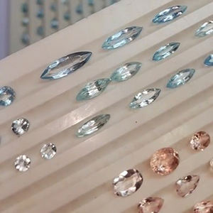 355 pcs Naturel Aigue-Marine 7mm à 14mm Ovale Poire marquise Facette 270 cts Lot Bleu Iroc Ventes Qualité Gemstone Cut US $270 pour Tous - Product Image 4