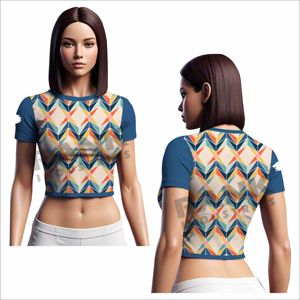 เสื้อครอปไซส์ใหญ่สำหรับผู้หญิงเสื้อครอปไซส์ใหญ่มีสไตล์ - Product Image 4