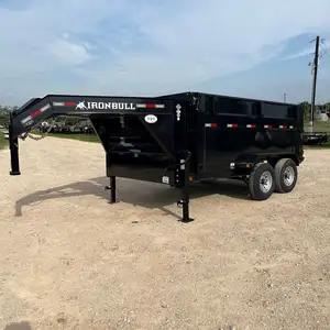 Bulk Supply Double axle Dump trailer 8 Ton farm tipping trailer for Agricultural tractor for sale