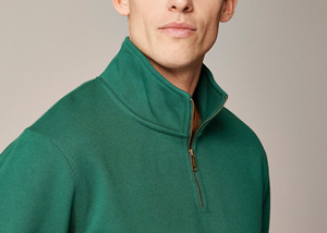 เสื้อสเวตเชิ้ตผู้ชายแบบซิปสี่ส่วน ผลิตตามสั่ง ขายส่ง ผ้าหนา กันน้ำ คุณภาพสูง สไตล์ฮิปฮอป ระบายอากาศได้ดี เสื้อผ้าสตรีทแวร์พื้นฐาน - Product Image 2