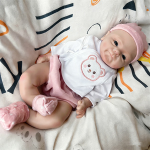 Poupées Reborn en Silicone Complet pour Filles, 16 Pouces, Yeux Ouverts avec Expression Vive, Douces et Hypoallergéniques comme un Vrai Modèle de Jouet - Product Image 5