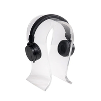Support de Présentation pour Casque en Acrylique Transparent Personnalisé, Léger et Portable, Organisateur de Bureau Moderne pour Casques Gaming, Résistant à l'Eau pour l'Extérieur