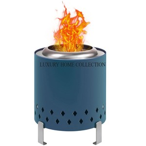 Foso de fuego de metal Premium de alta calidad con base fuerte y tazón hondo diseñado para una quema eficiente de madera o carbón al aire libre - Product Image 4