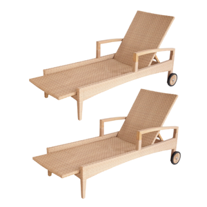 Simple Modern Design Rattan Sun Lounger Sunbed <b>For</b> Swimming Pool and Outdoor High Quality Sun Loungers From Indonesia - Product Image 4