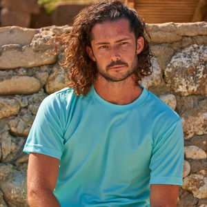 Ultifresh Unisex Woven Polyester Short Sleeve Crew Neck T-<b>Shirt</b> Solid Casual Soft Breathable Printing Blank Printing - Product Image 1