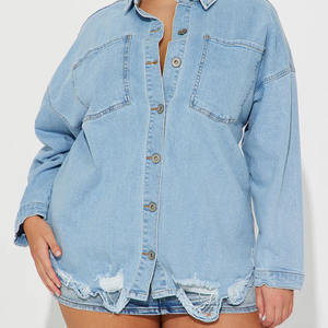 แจ็กเก็ตยีนส์ระบายอากาศได้ดีสำหรับฤดูหนาวโลโก้2026/OEM โลโก้ออกแบบได้ตามต้องการสำหรับผู้หญิง - Product Image 3