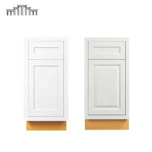Projet d'appartement en gros, porte d'armoire de cuisine en bois massif, Style Shaker, armoires sans cadre - Product Image 1
