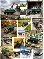 Chariot de transport télécommandé, capacité de charge de 680 kg, garde au sol de 115 mm, chariot à moteur pour utilisation agricole