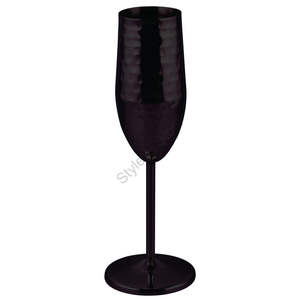 Acero inoxidable martillado para copa de vino de champán Material de metal duradero - Product Image 4